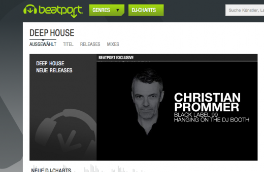 Beatport Promo hanging On The DJ Booth